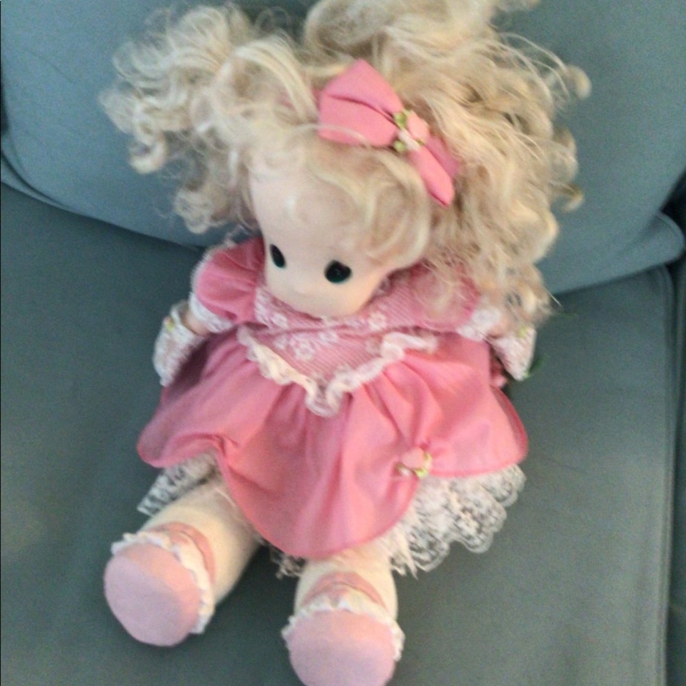1993 Precious Moments Amber Doll 17" Vintage Sweetheart Series 1053. - Picture 2 of 9